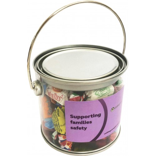 Medium PVC Bucket with Allen's Wrapped Lollies 250g